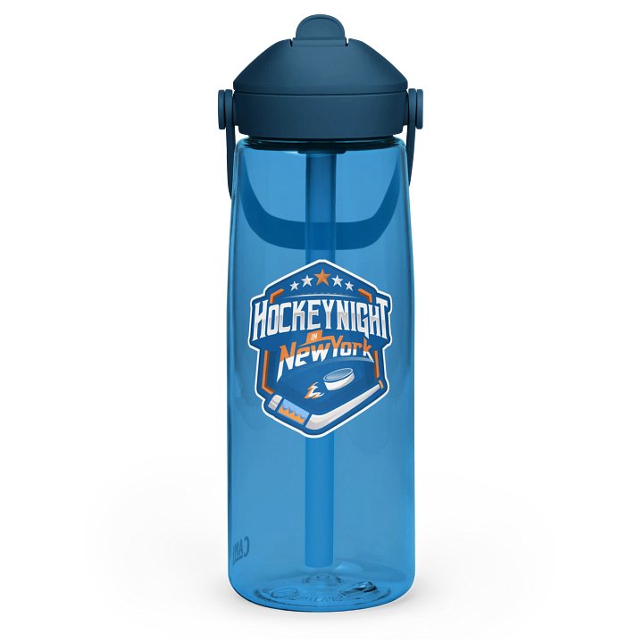 Hockey Night in New York Flip Straw Water Bottle product image (1)