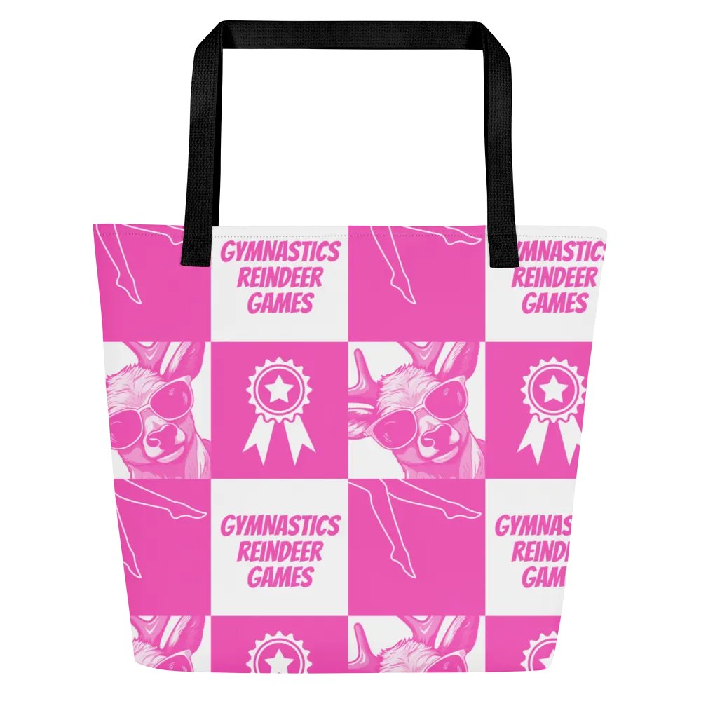 Gymnastics Reindeer Games Tote bag in Pink and White product image (2)