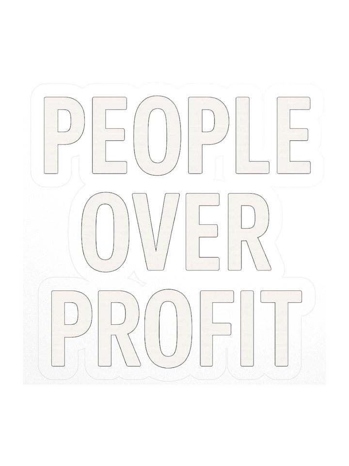 People Over Profit Stickers product image (1)