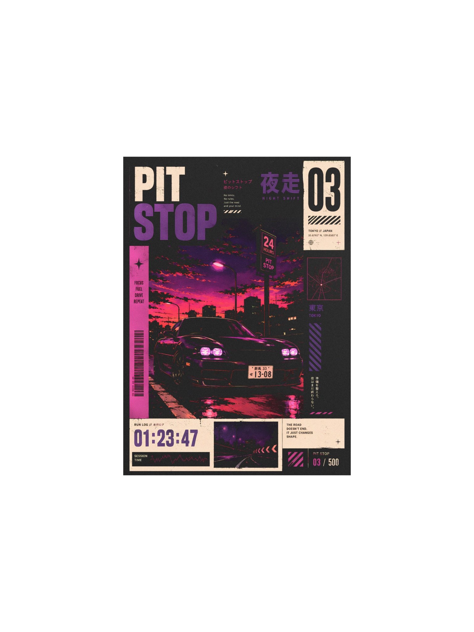 PIT STOP Series Matte Poster no. 03 product image (2)
