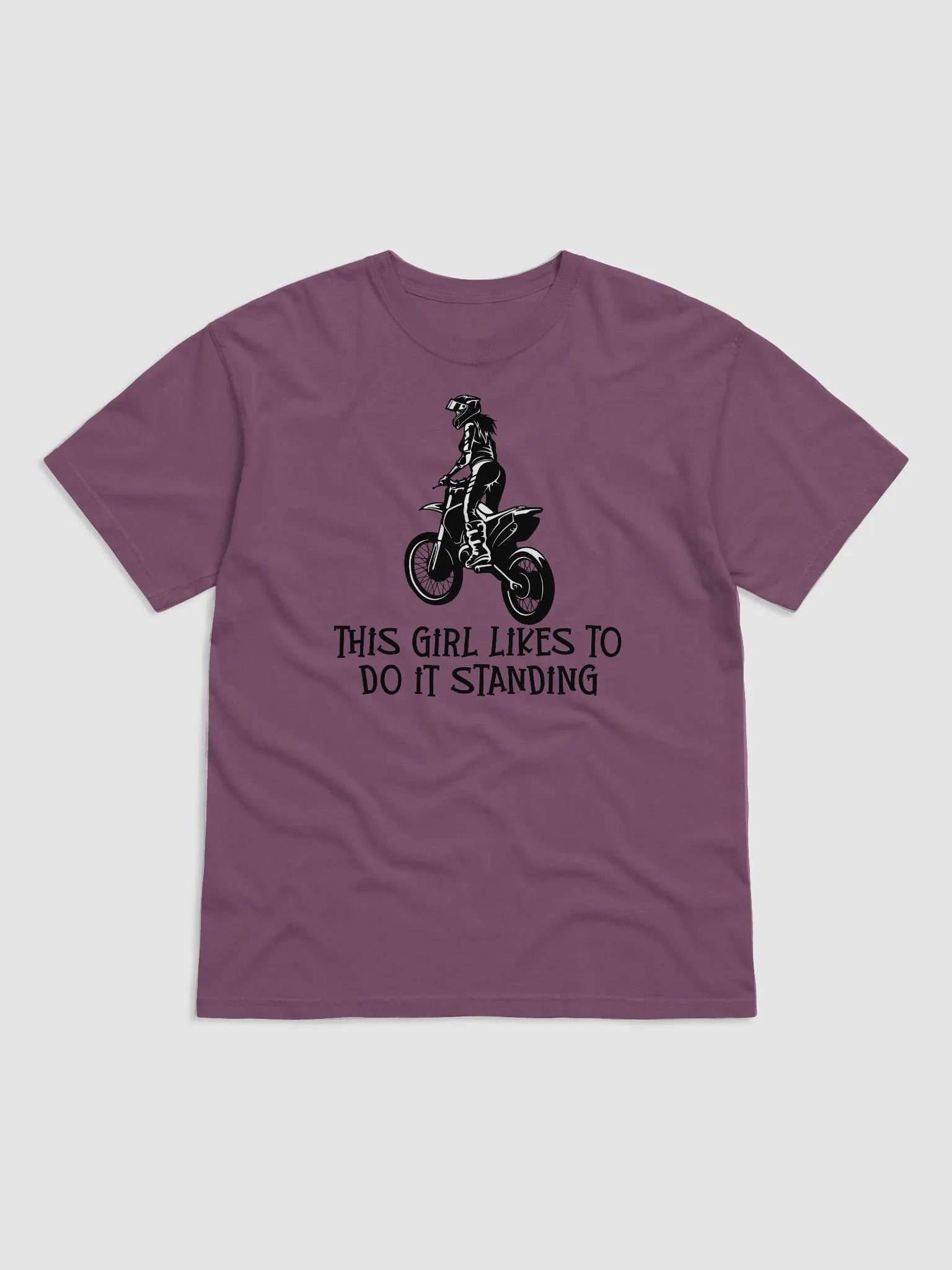 Standing girl on a dirtbike T-Shirt product image (2)