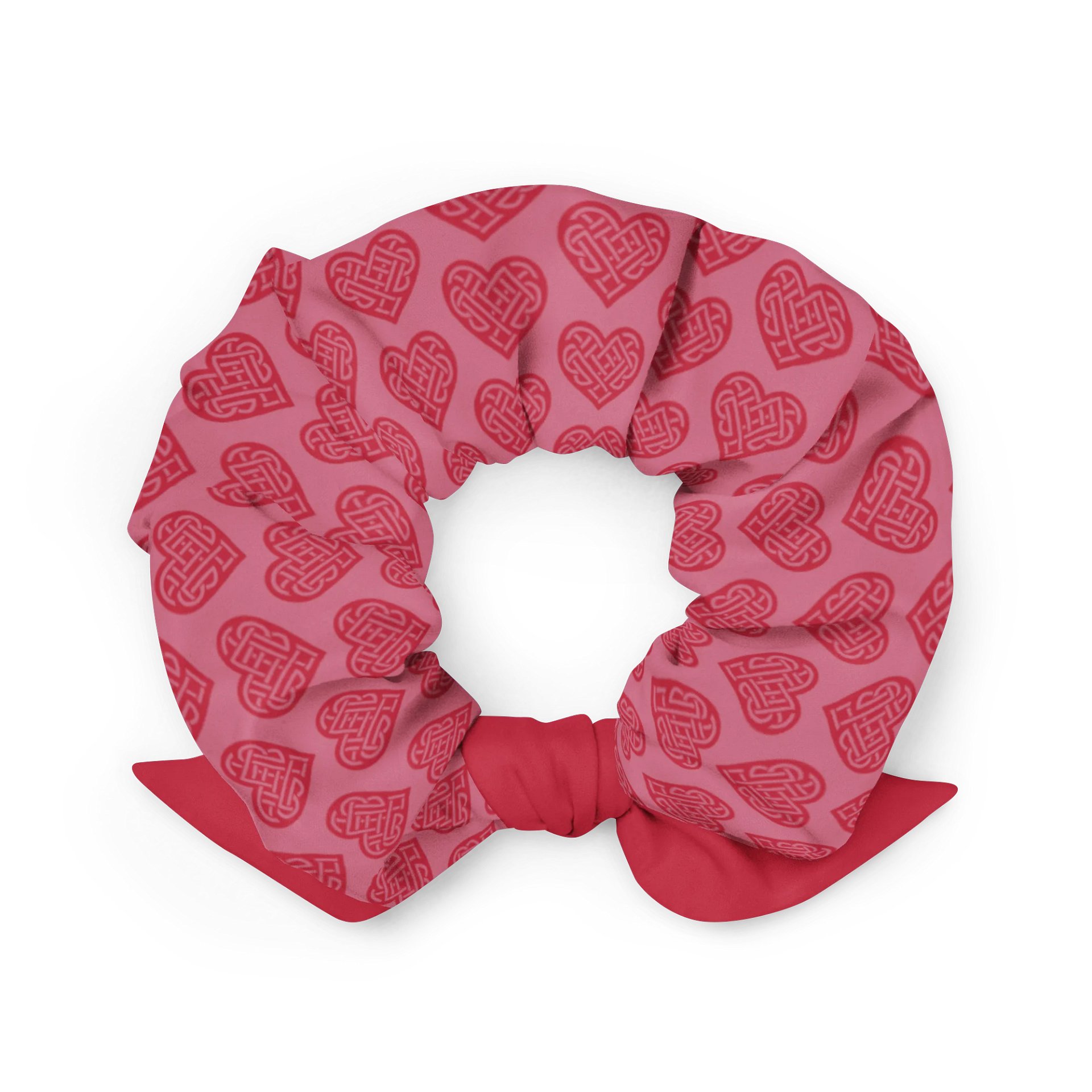 Celtic Love Heart 🩷 Recycled Hair Scrunchie ♻️ product image (2)