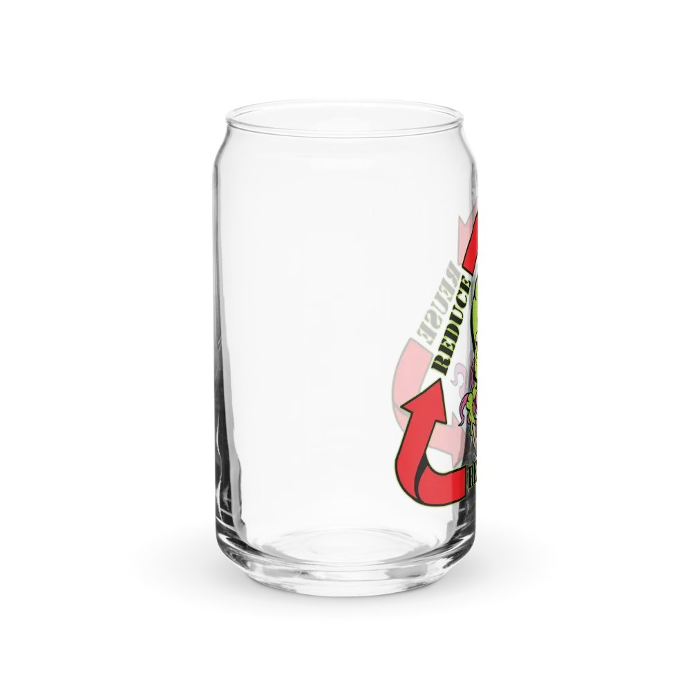 Biomass Reduce-Reuse-Recycle Can Shaped Glass product image (8)