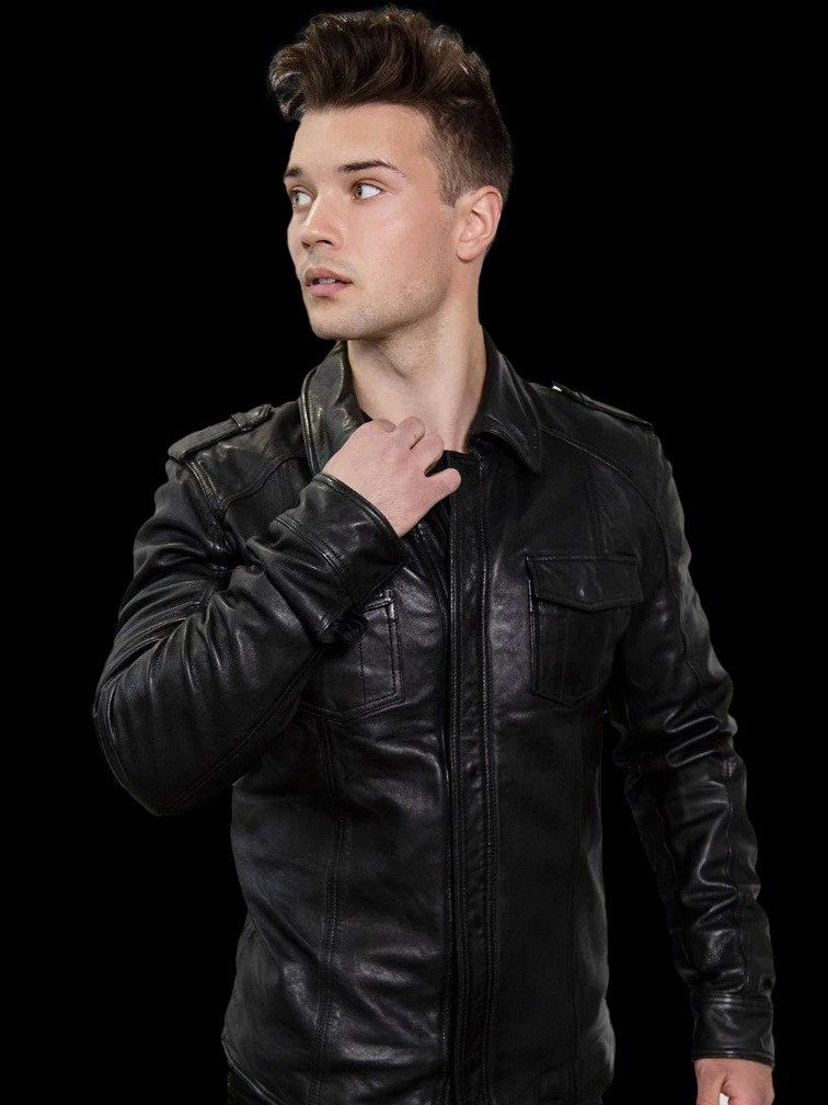 Mens Nero Leather Jacket product image (3)