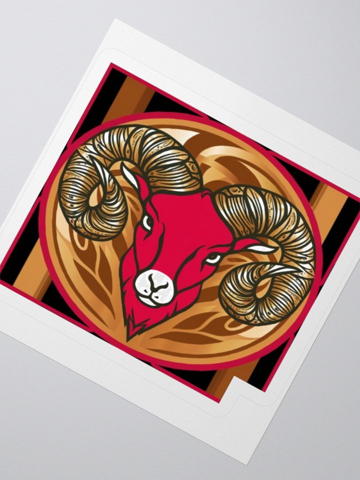 Aries Ram Framed Sticker product image (5)