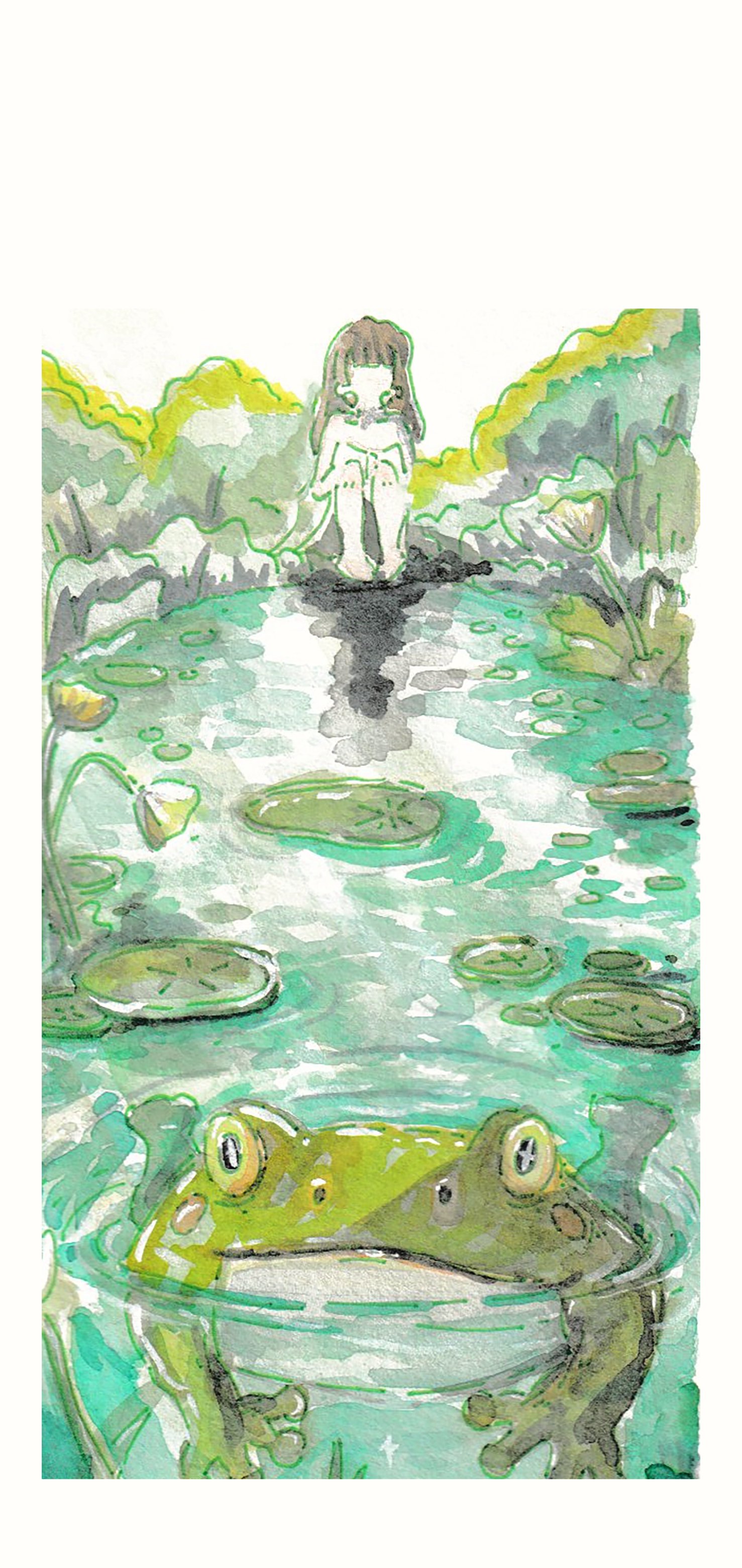 Frog pond Mobile wallpaper product image (1)