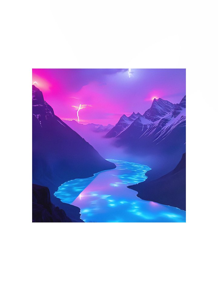 Ethereal River Glow Poster product image (3)