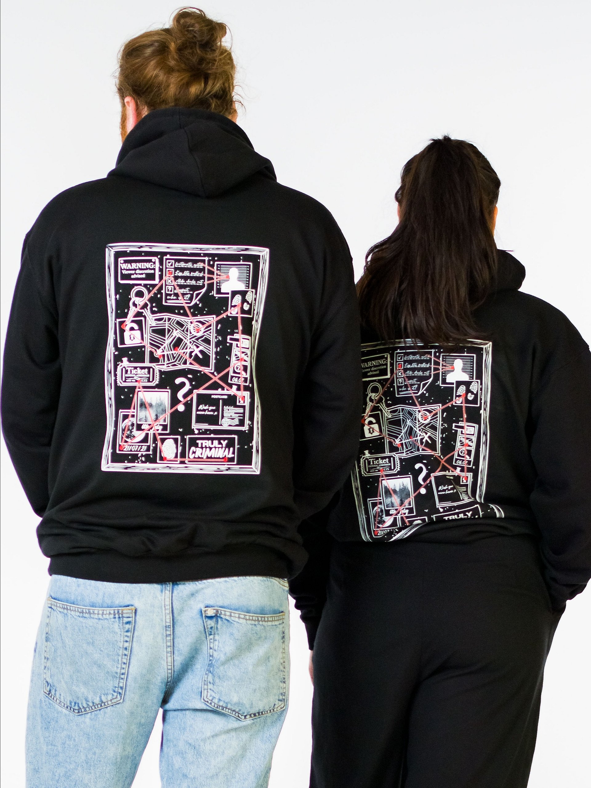 Truly Criminal Evidence Board Hoodie product image (2)