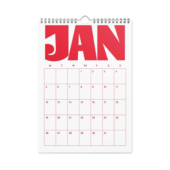 2026 Calendar (Monday start date) product image (2)