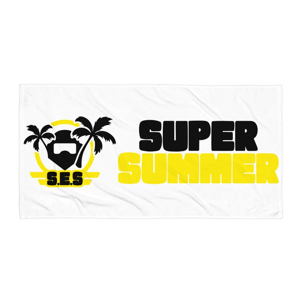 S.E.S Super Summer 26 - Yellow Logo Beach Towel product image (1)