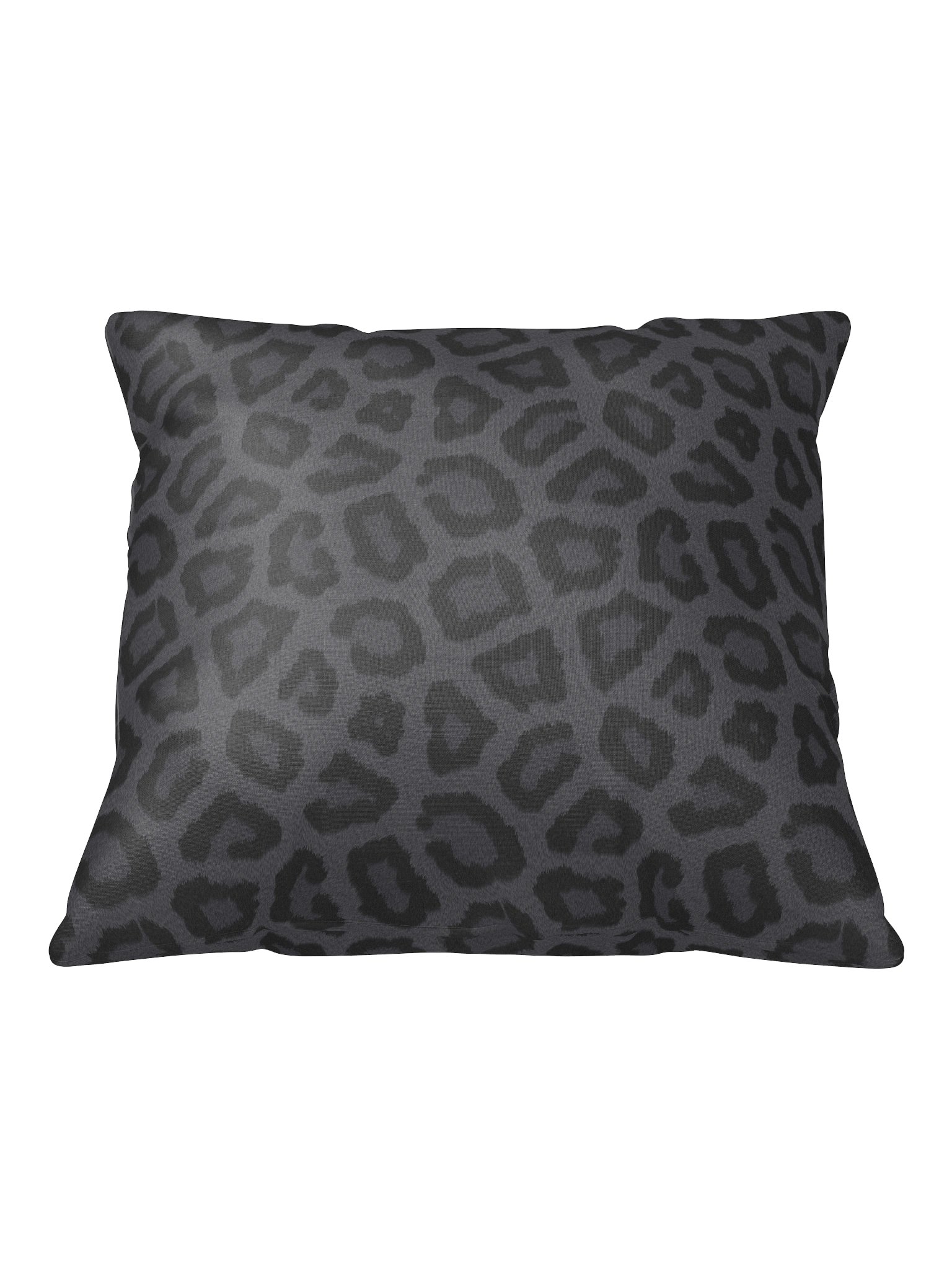 Elegant Black Leopard Print Throw Pillow for Home Decor product image (1)