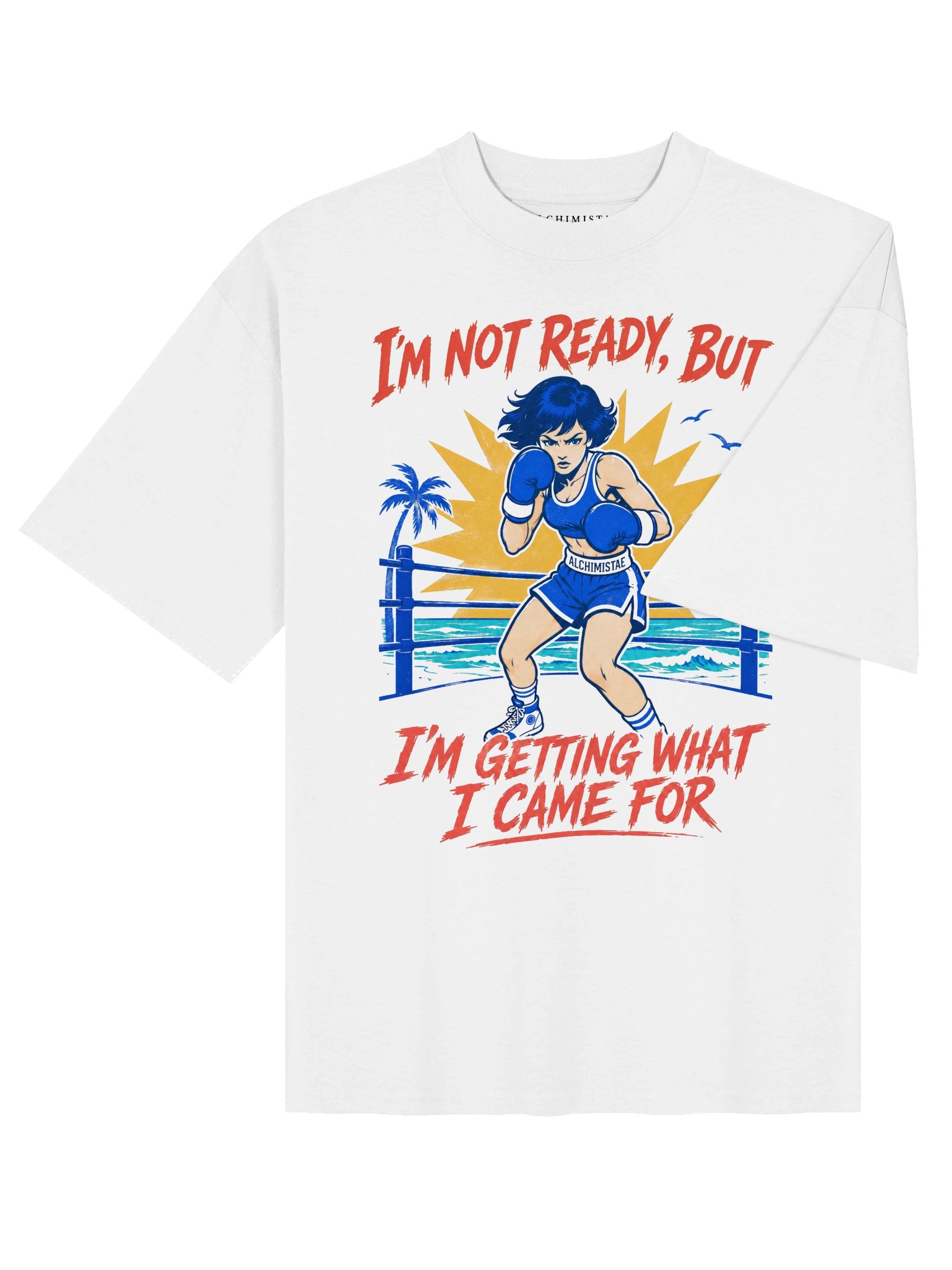 T-Shirt Unisex Oversize Coton Bio Poids Lourd - READY OR NOT product image (10)