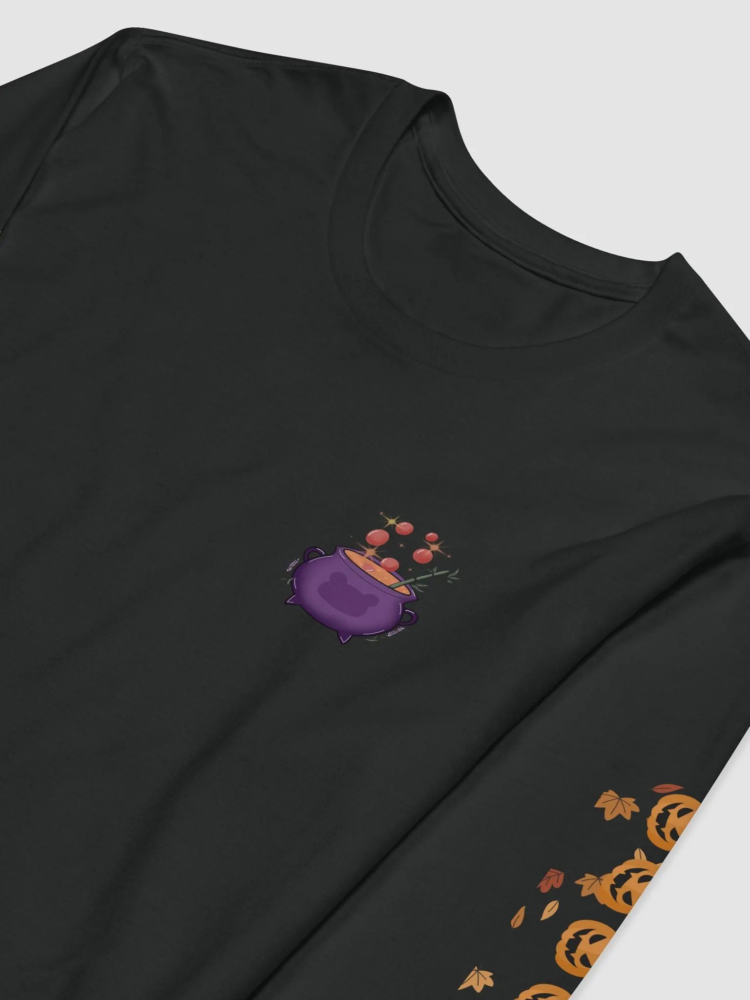 Pumpkin Witch Panda Long Sleeve - Front Design product image (3)