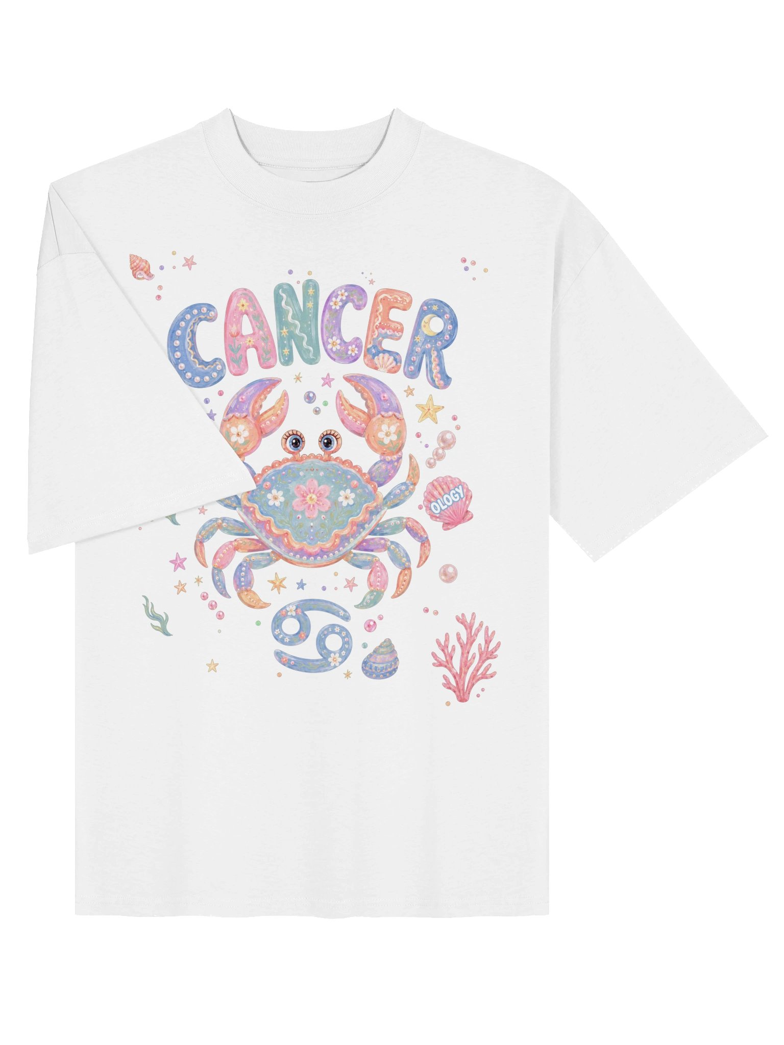 Cancer Astro Pop Oversized Tee product image (12)