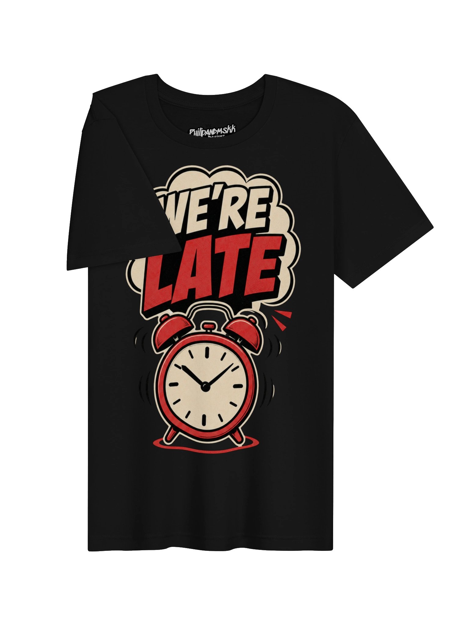 We’re Late Retro Alarm Graphic Tee product image (3)