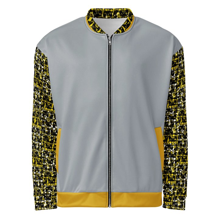 Experience Stories Unisex Bomber Jacket (Gold, Gray, and Black) product image (2)