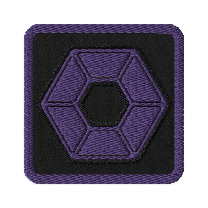 Purple Pixel Embroidered Patch product image (1)