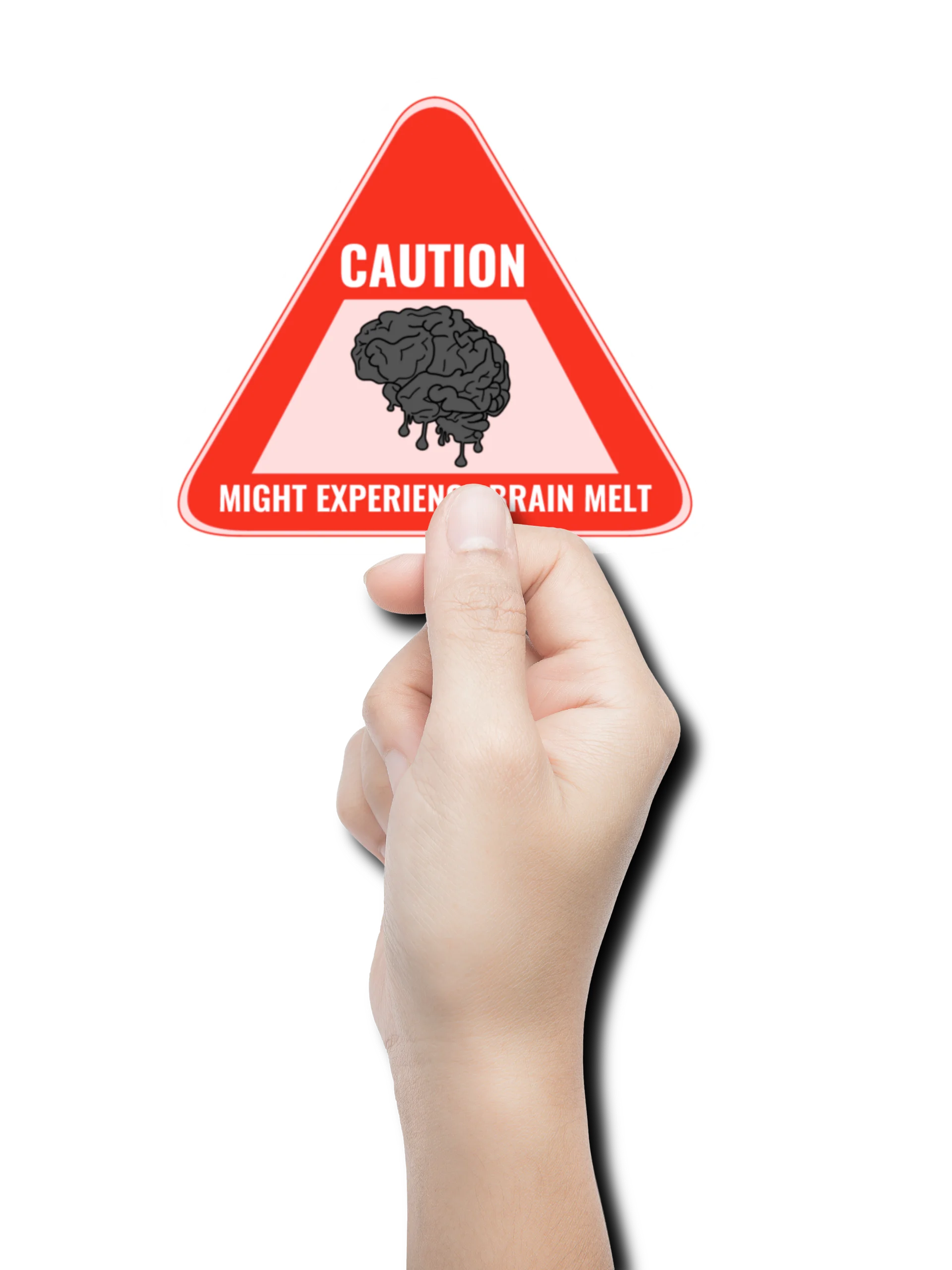 Caution: Brain Melt Sticker product image (1)