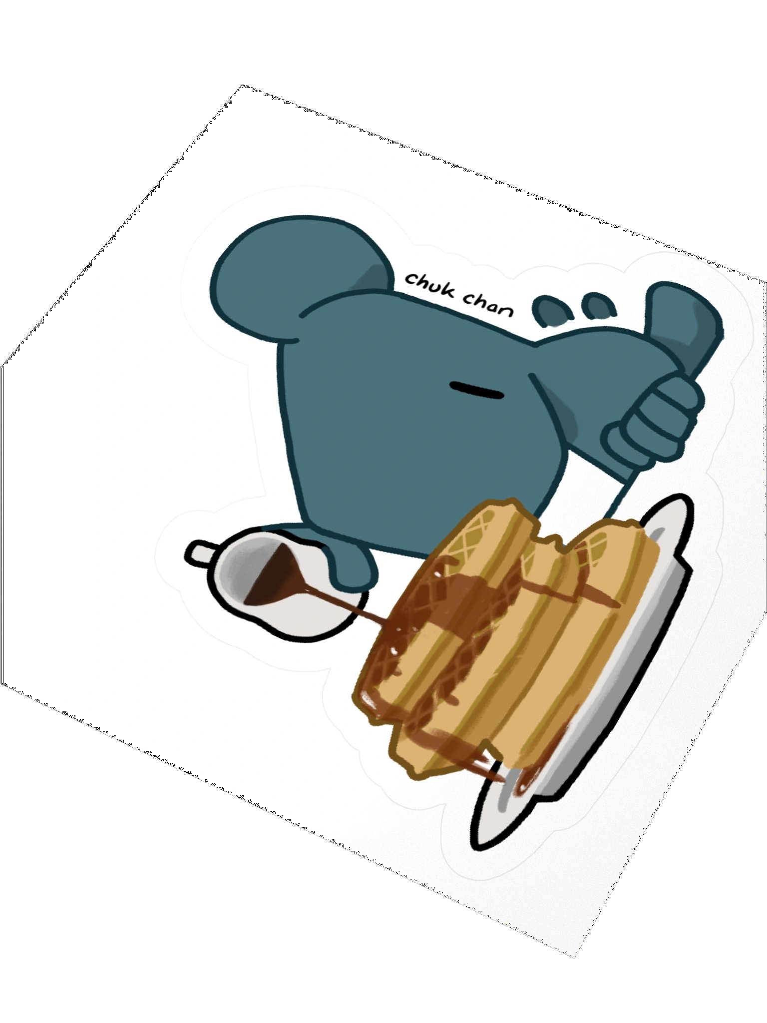 Waffle Art Sticker product image (3)