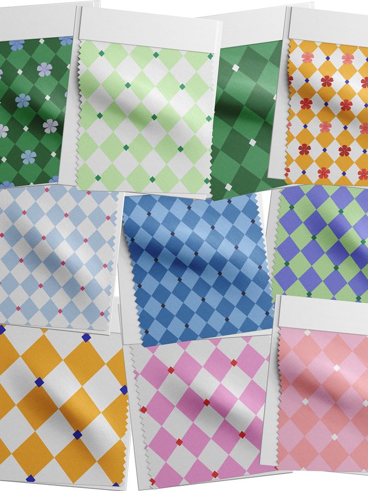 Flowers x geometric shapes patterns (Part 7) (Commercial License) product image (1)
