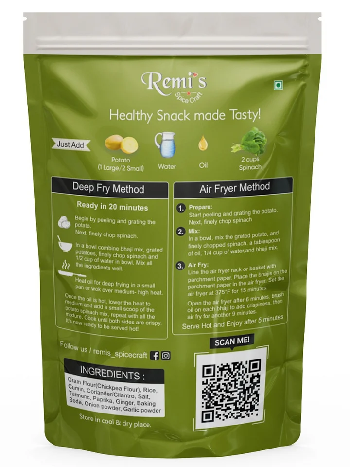 Remi's SpiceCraft Potato Spinach Fritters Mix product image (2)