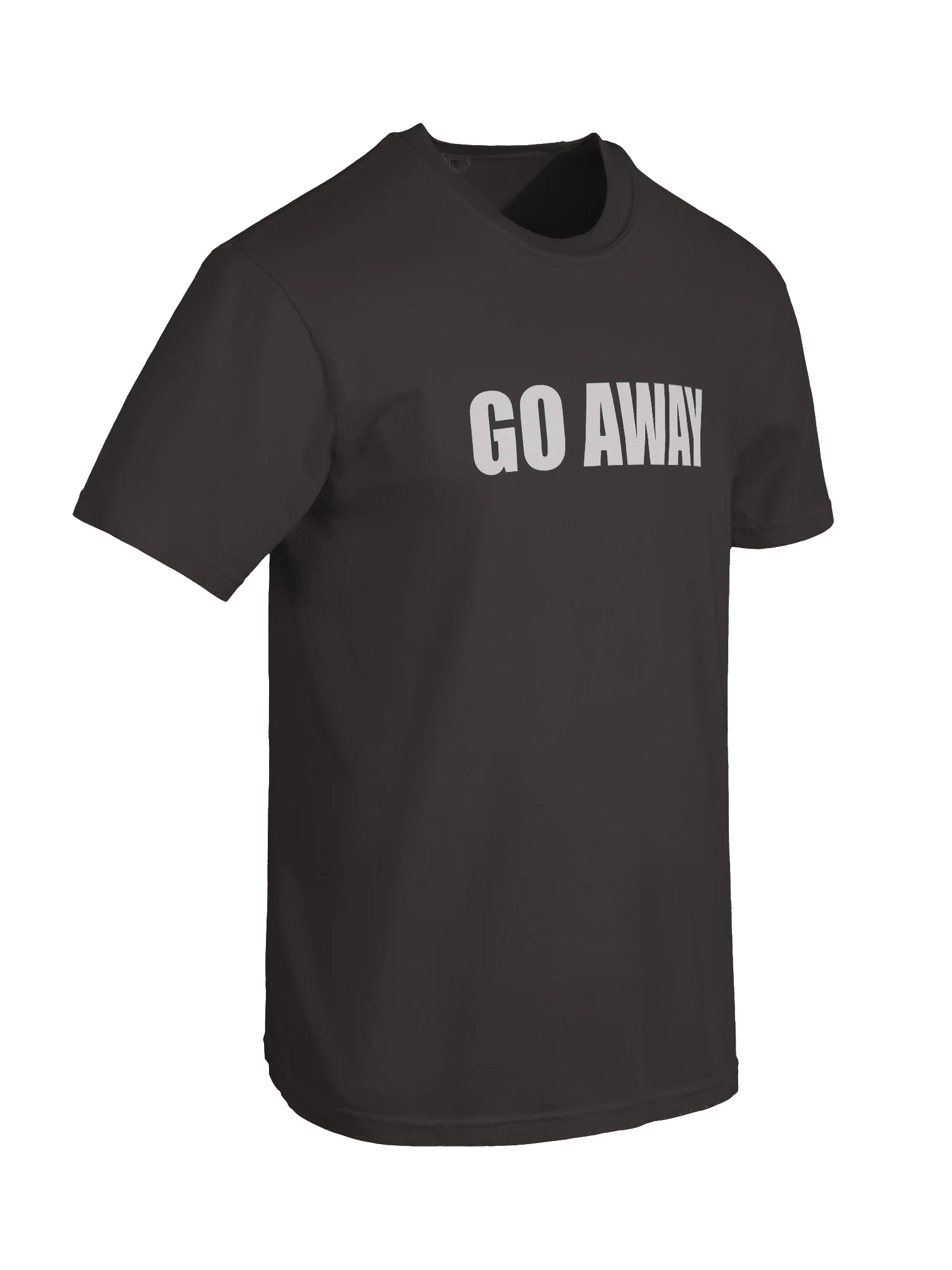 Go Away Simple T-Shirt - Gray product image (8)