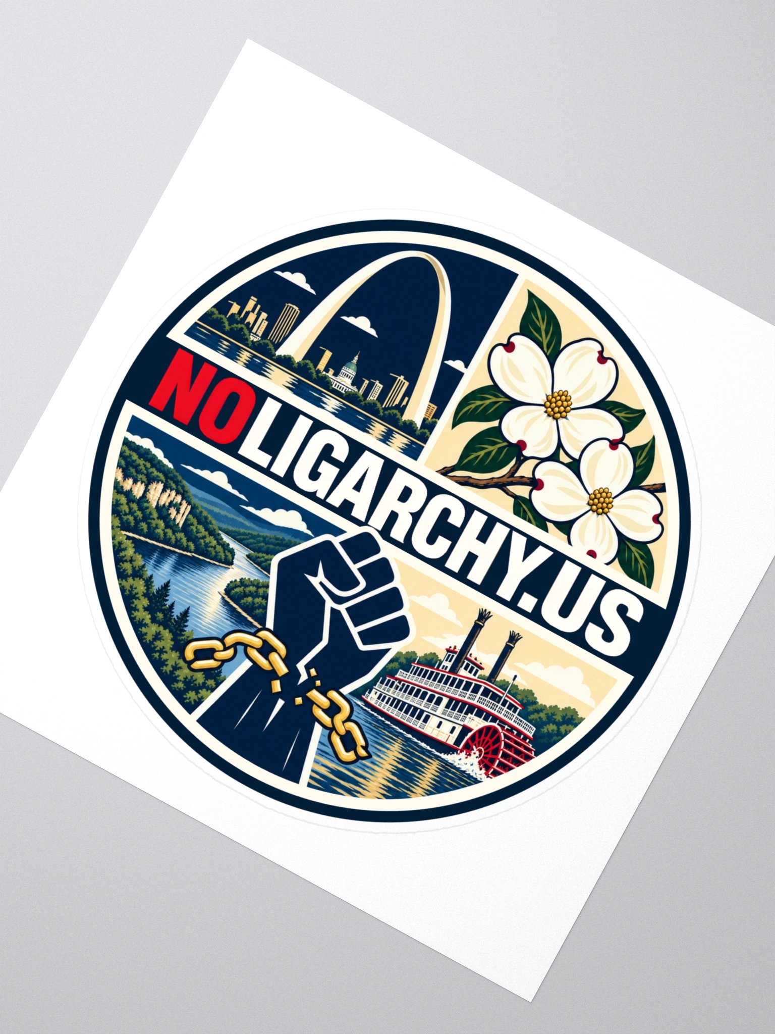 Missouri NOLIGARCHY.US sticker product image (2)