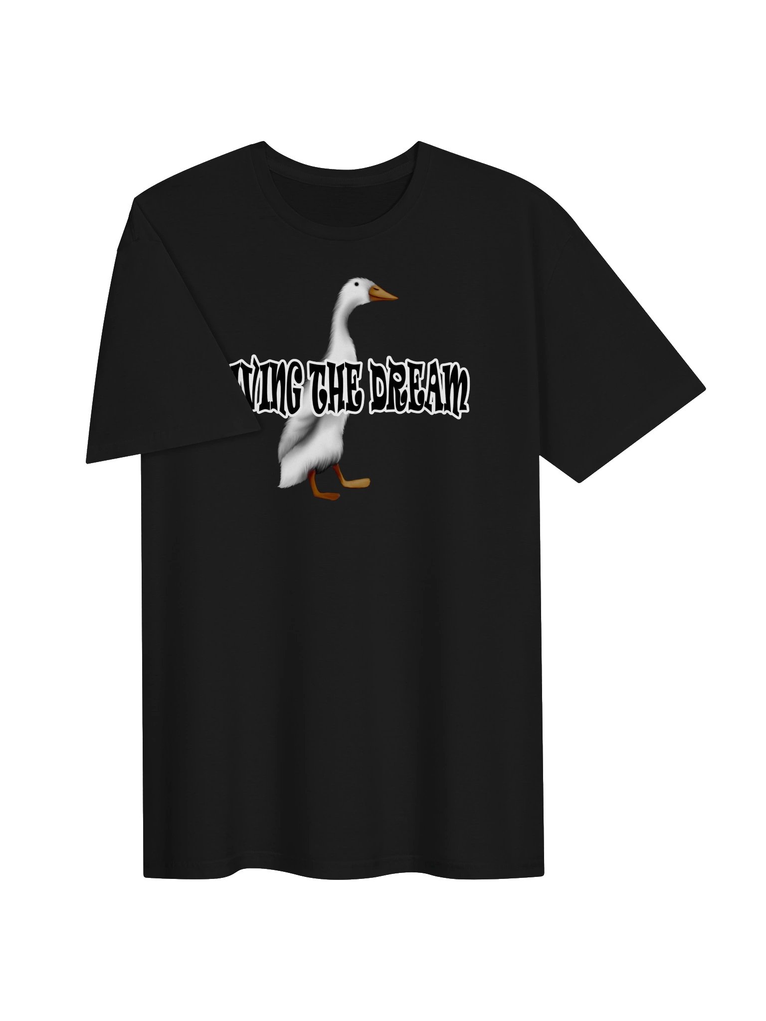 Duck "LIVING THE DREAM" T-Shirt. Unisex Gildan Softstyle T-Shirt product image (2)