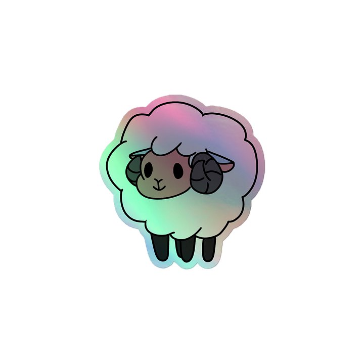 MR. SHEEP ULTRA RARE SO COOL HOLOGRAPHIC STICKER product image (1)