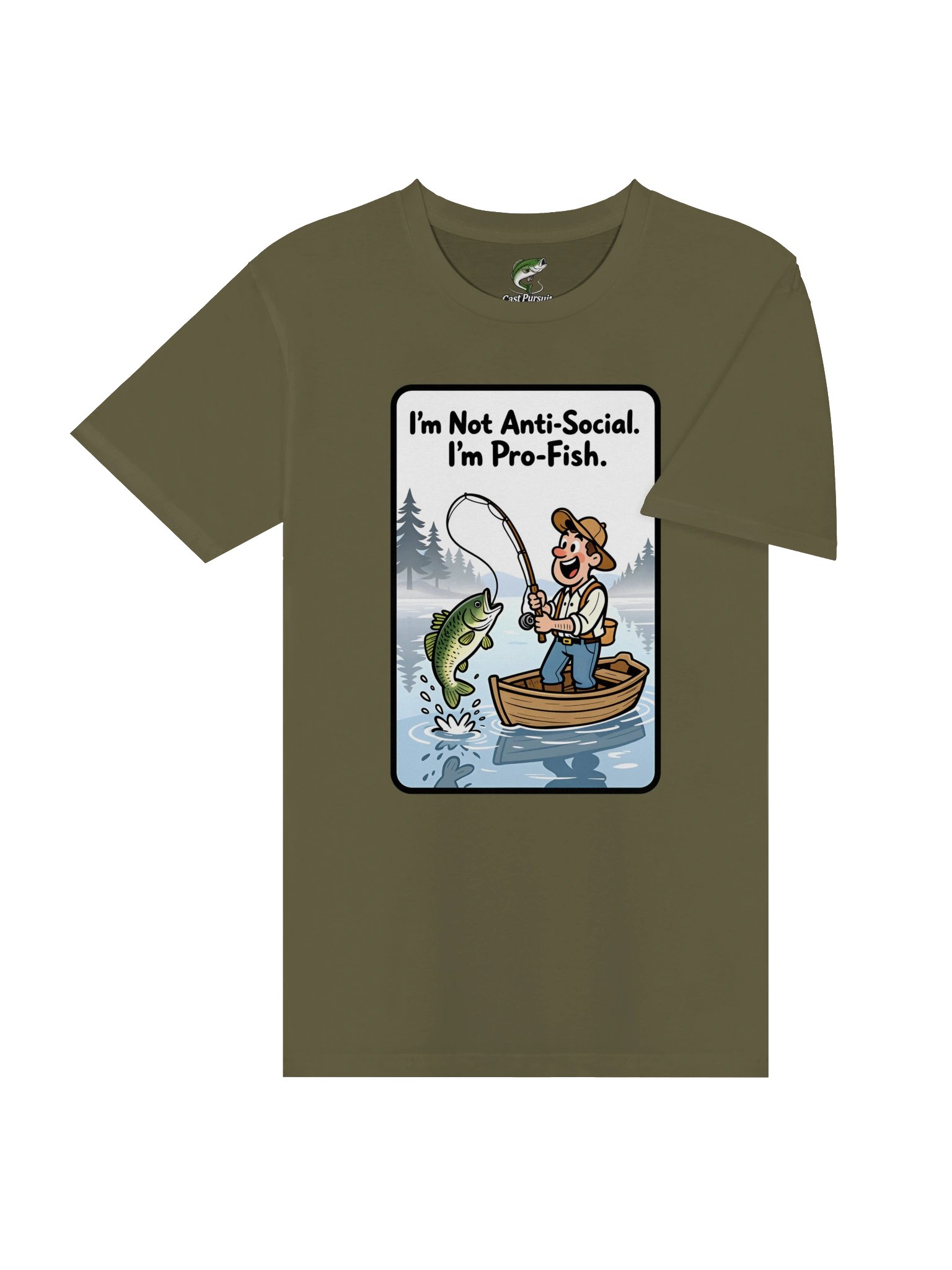 T-Shirt: "I'm not Anti-Social. I'm Pro-Fish." product image (20)