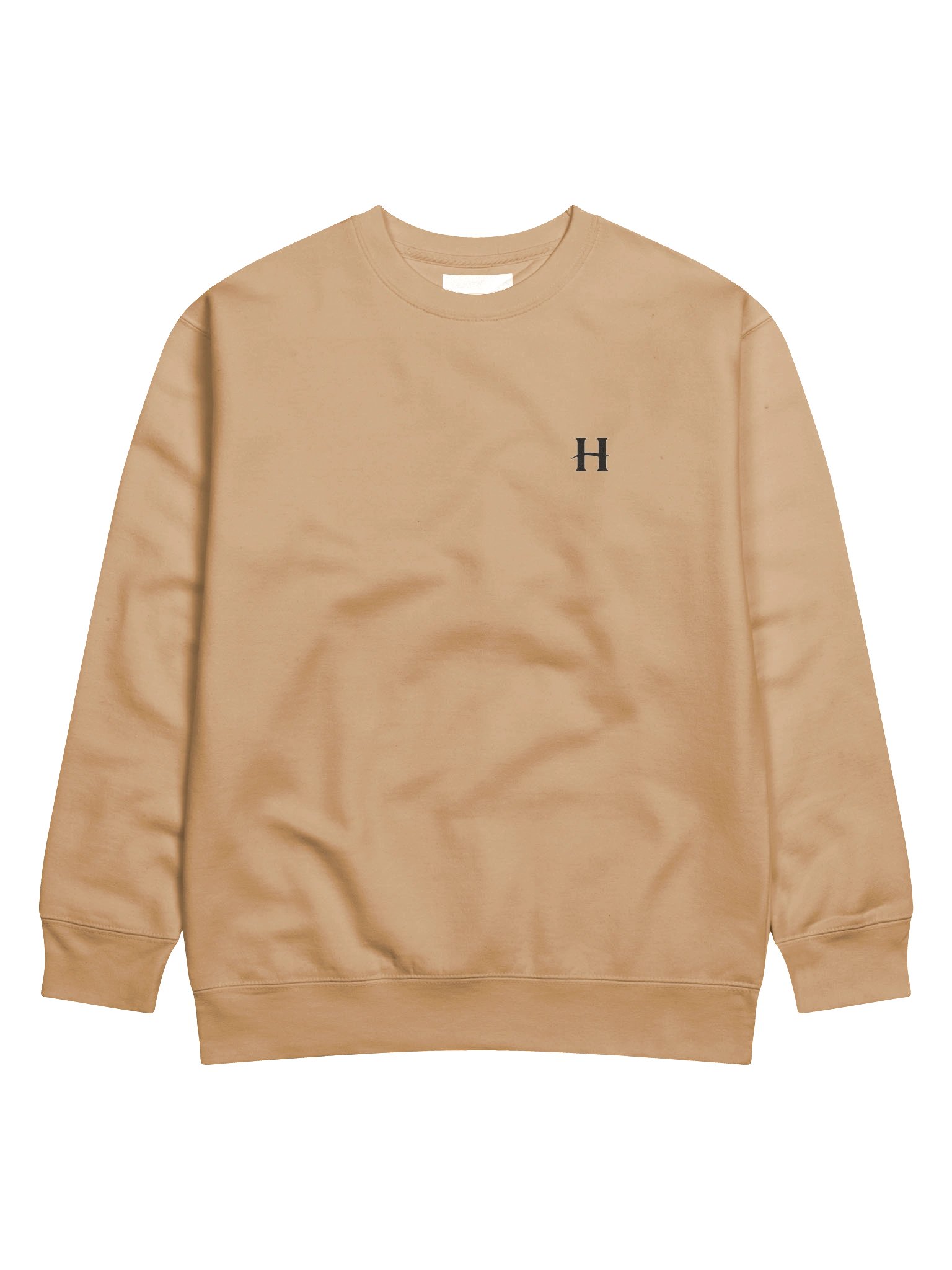Minimalist H Monogram Beige Crewneck Sweatshirt – Premium Unisex Streetwear Pullover product image (1)