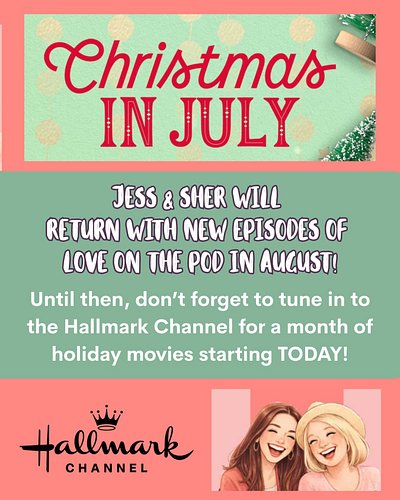 We are on hiatus until August, but that doesn’t mean the fun has to end! 

Tune in to Hallmark for a month of holiday movies ...