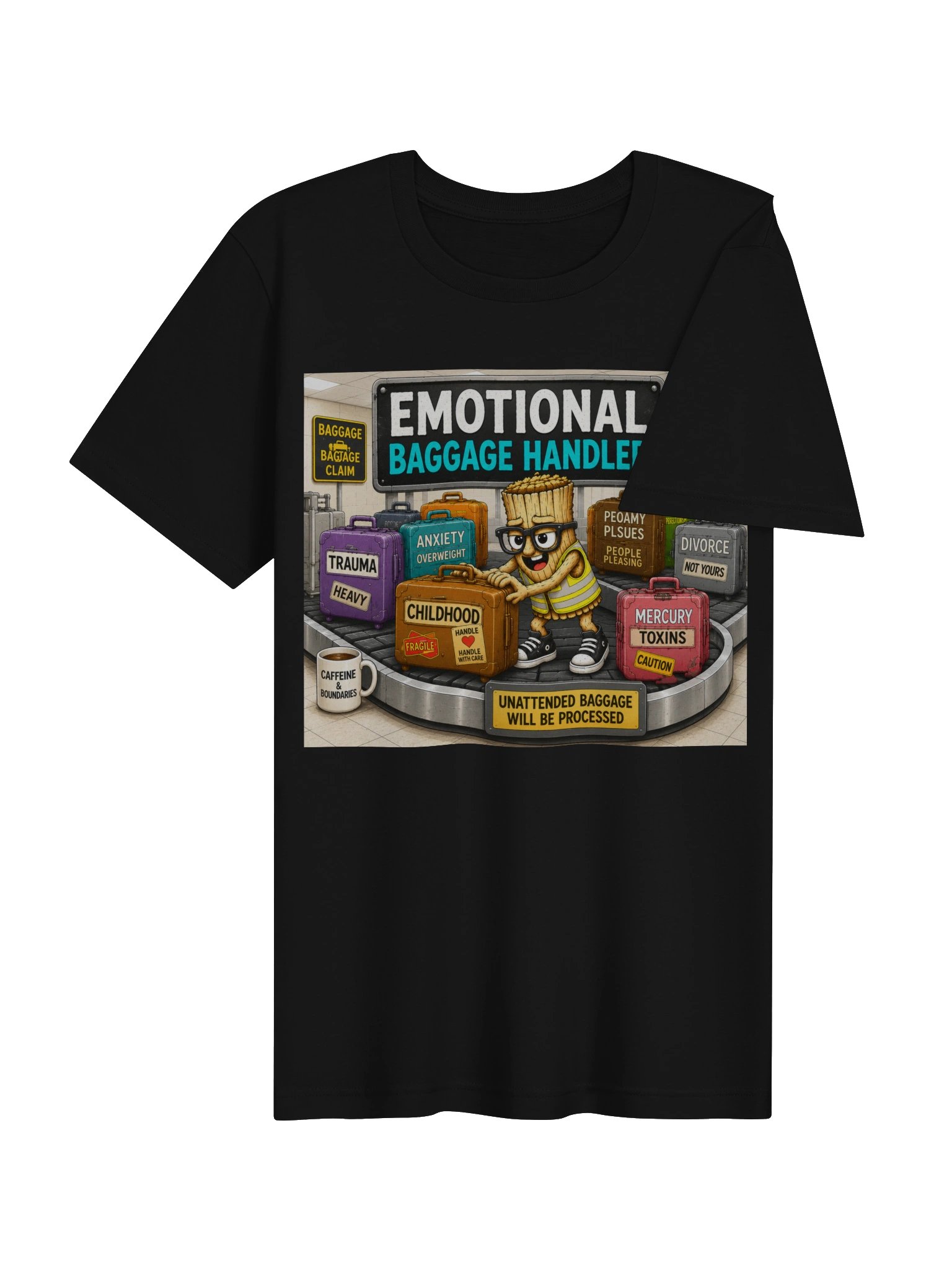 Smudgy the Sage: Emotional Baggage Handler T-Shirt product image (4)