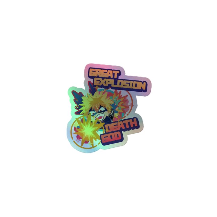 My Hero Academia Bakugo Sticker GREAT EXPLOSION DEATH GOD product image (1)