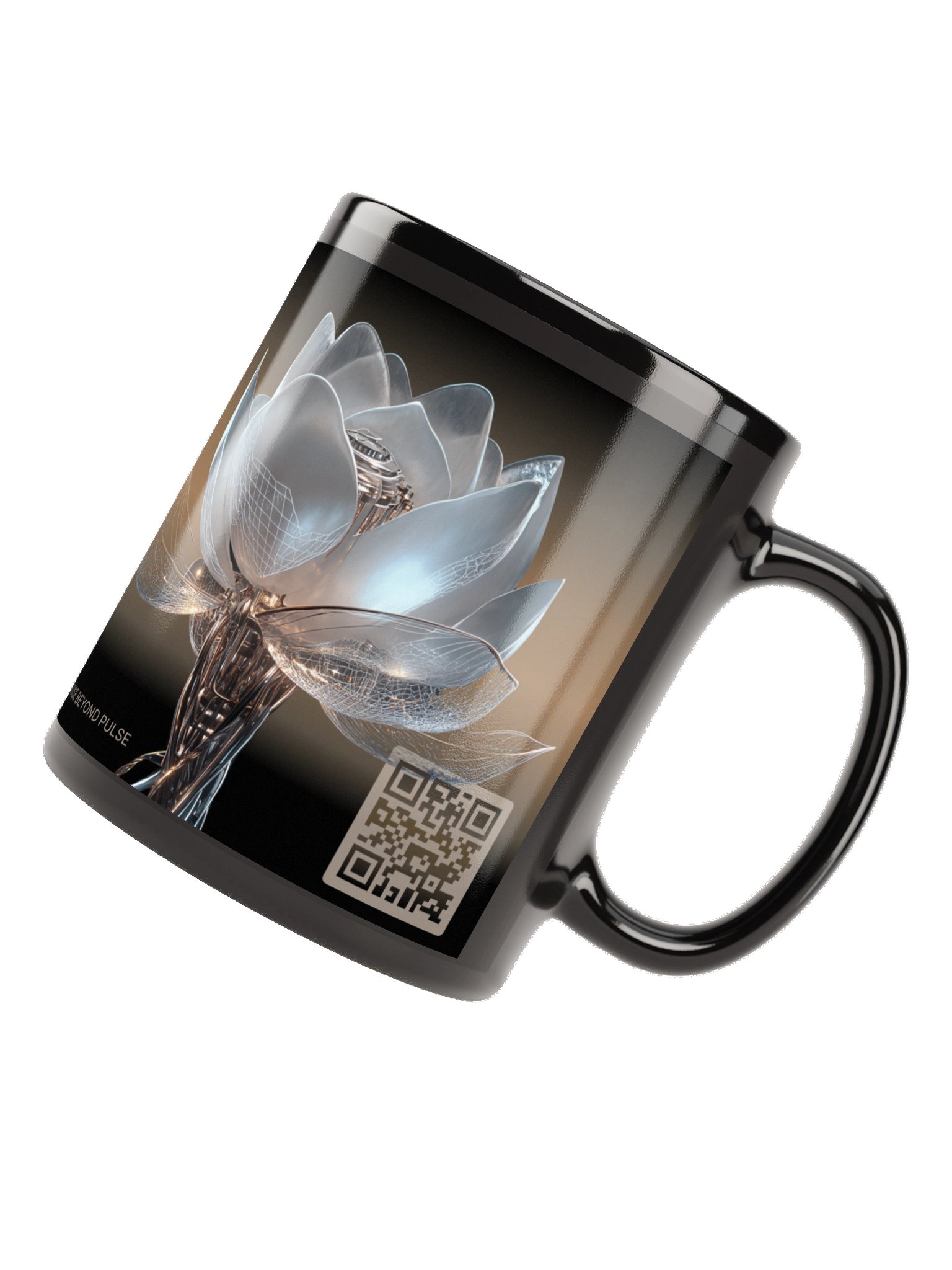Paradise Beyond Pulse, Black Glossy Mug + Daily Poetry Experience [AUDIO] product image (12)