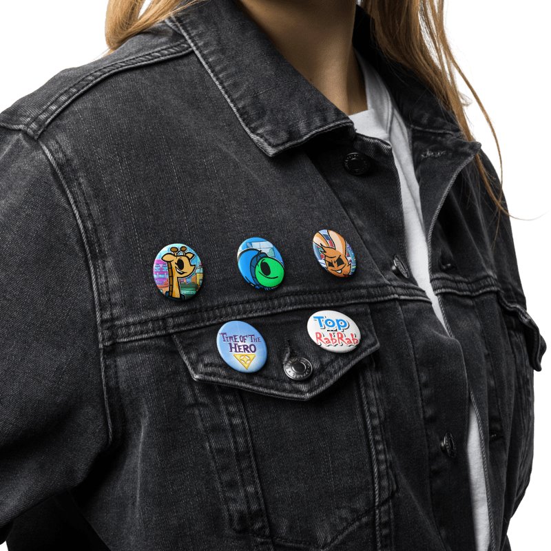 Top and RabRab Pin Buttons Set 1 product image (4)