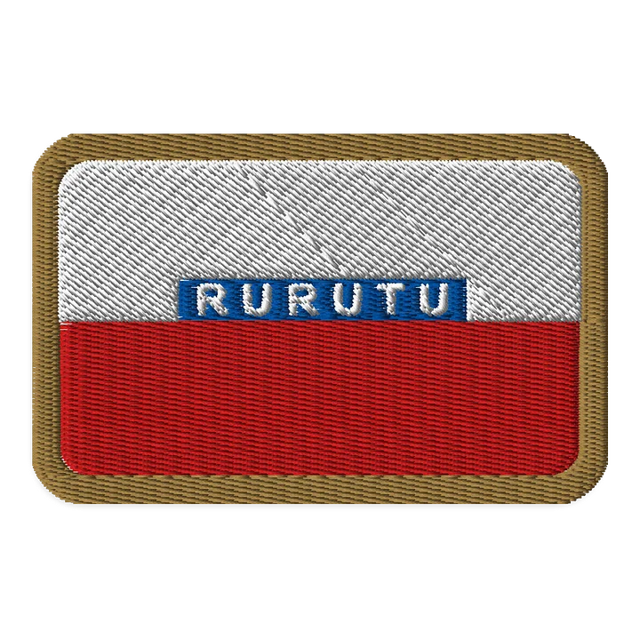 Écusson brodé minimaliste drapeaux de RURUTU en blocs de couleur product image (1)