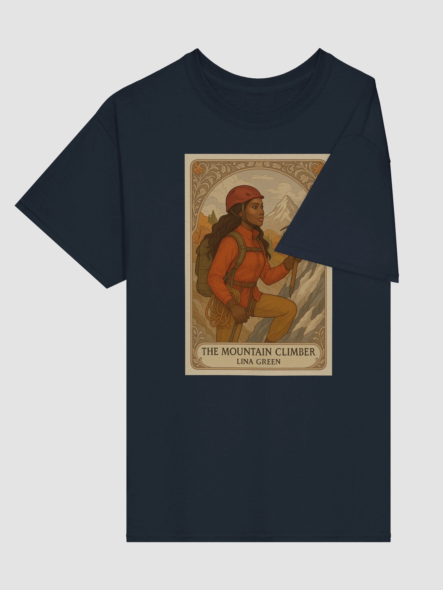 Tarot Card Shirt- Lina Green - Lunch Therapy on the back - Unisex Ultra Cotton Tee product image (15)