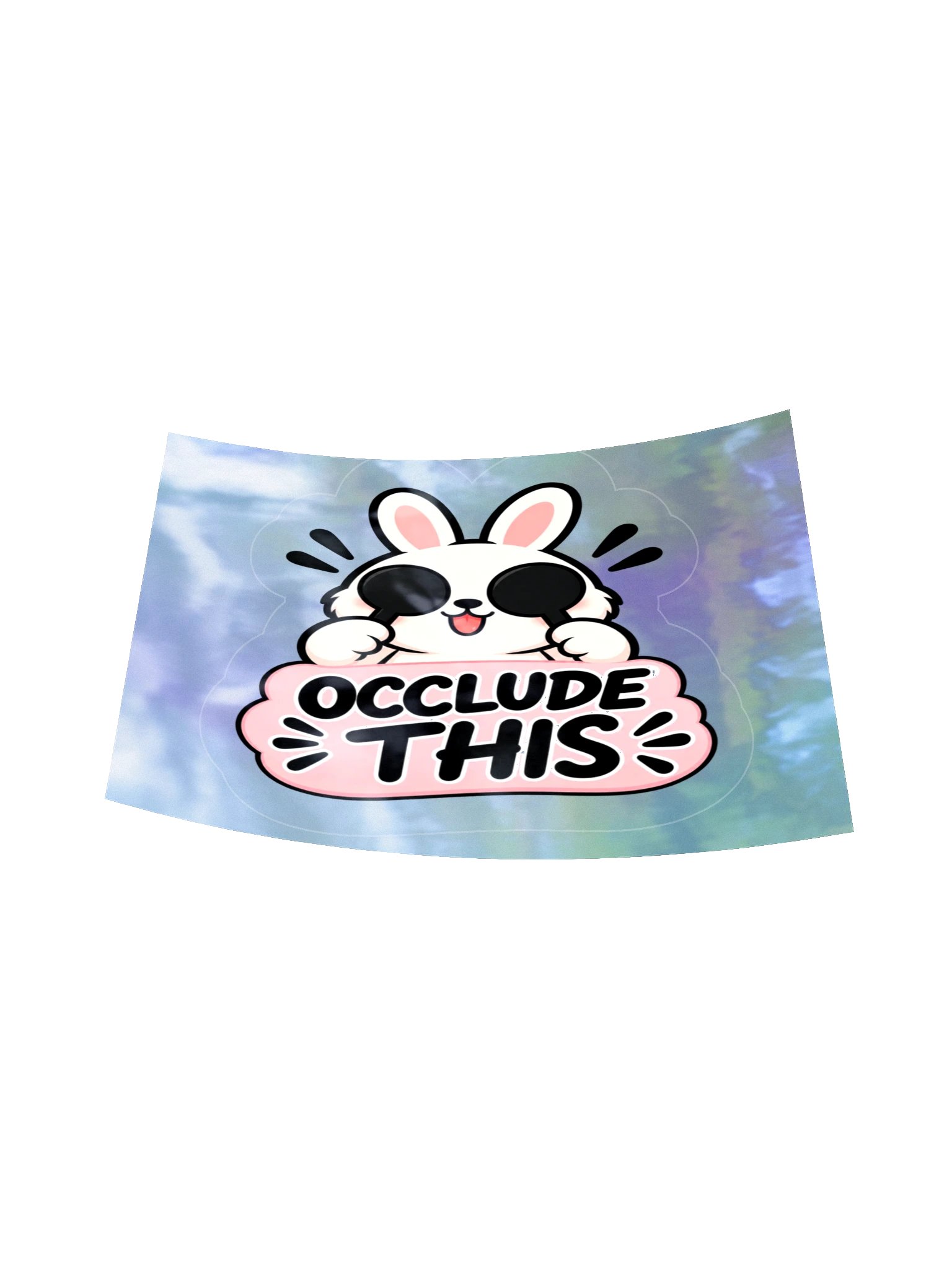 Sleepy Optometrist Occlude This Holographic Sticker Sheet product image (6)