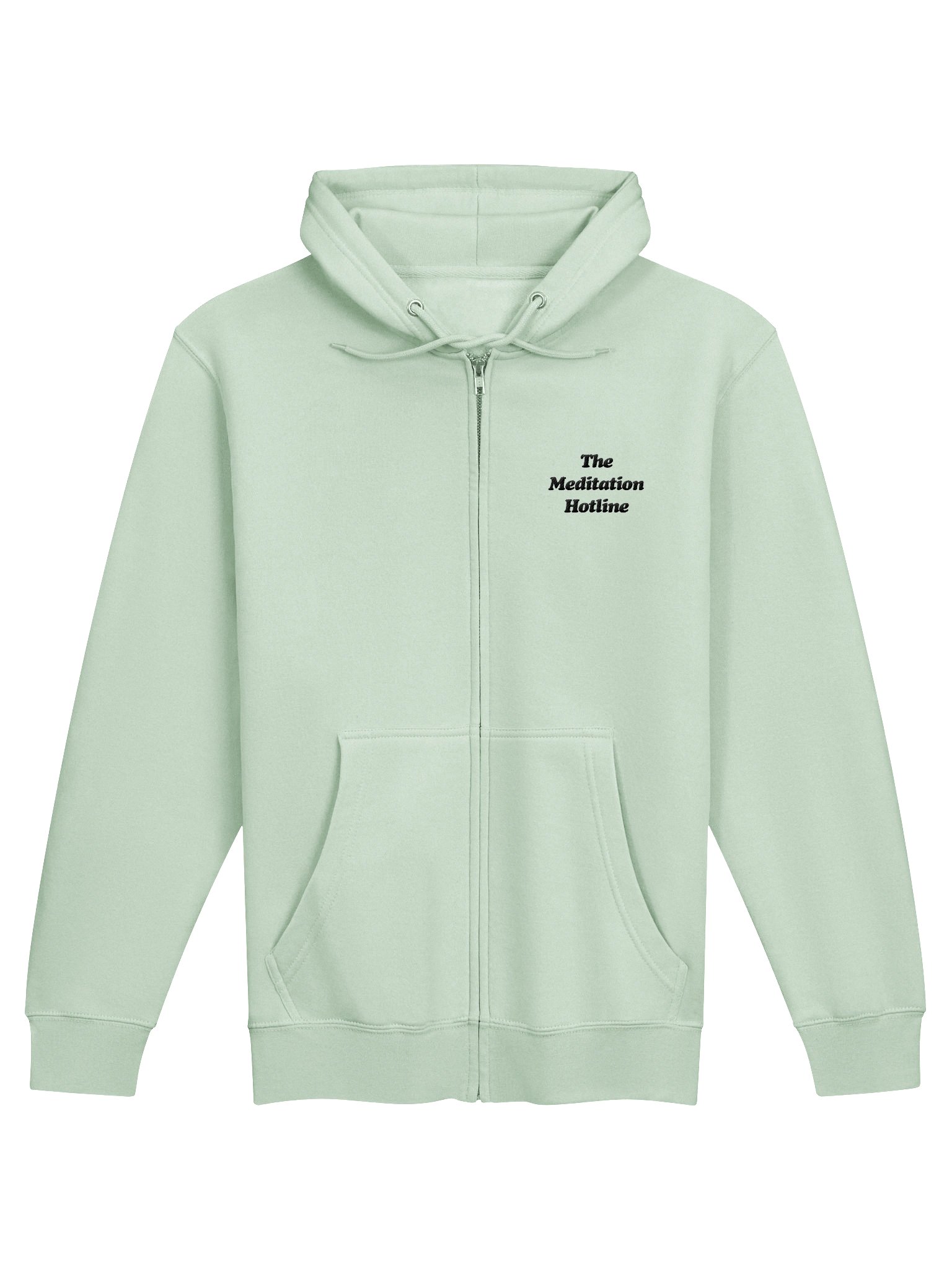 The Meditation Hotline Embroidered Logo Fleece Zip Hoodie product image (13)