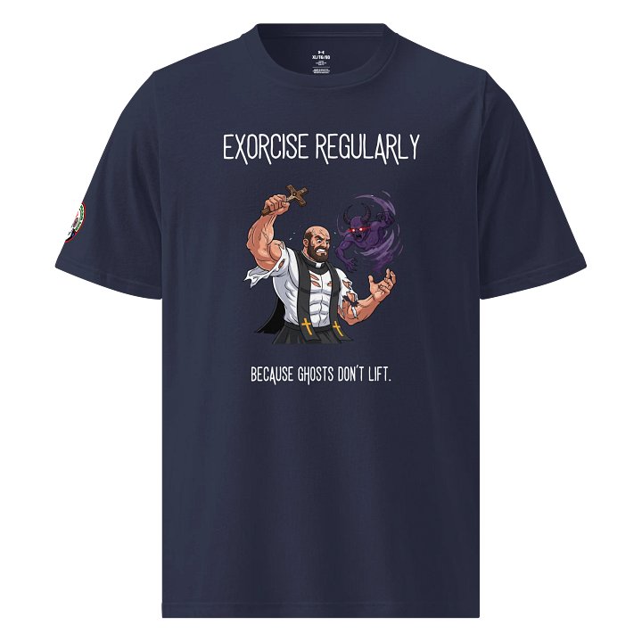 Exorcise Regularly Premium Athletic Tee (Under Armour Edition) product image (1)