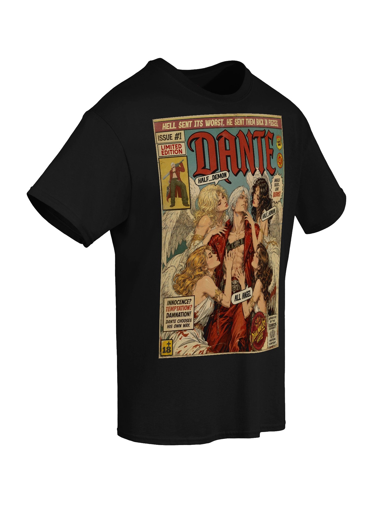 Dante Comic Art Gaming T-Shirt product image (6)