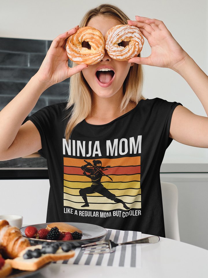 Ninja Mom Modern Softstyle Tee product image (2)