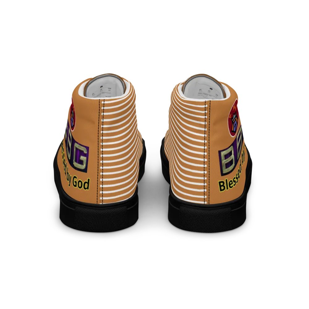 BBG Tan Pattern High Tops - Black Soles product image (2)