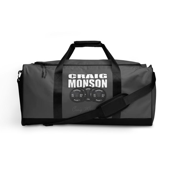 Craig Monson Barbell Signature Collection Gray Gym Bag product image (1)
