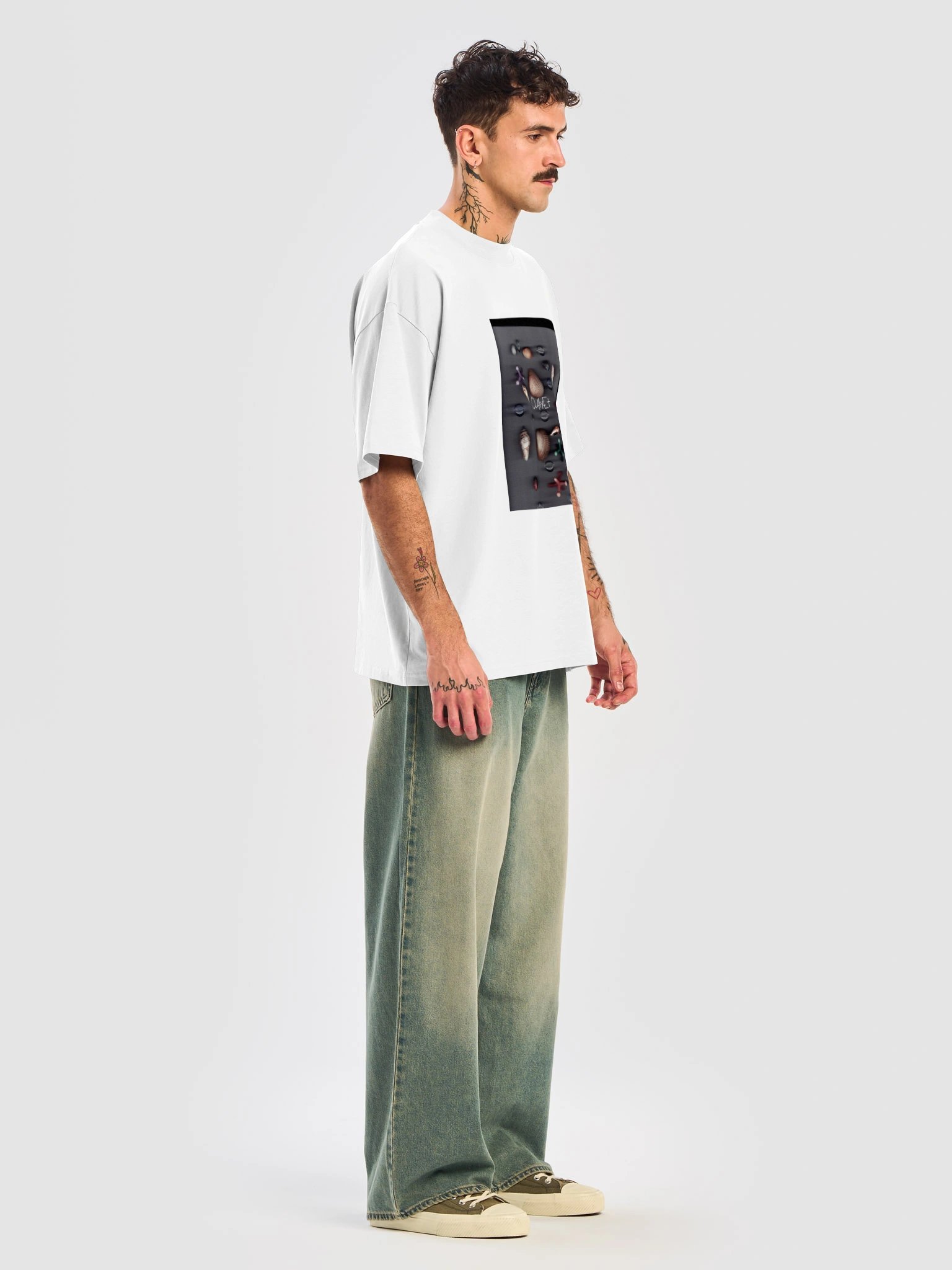 QWHYET Shellscape Shifted Oversized Tee product image (7)