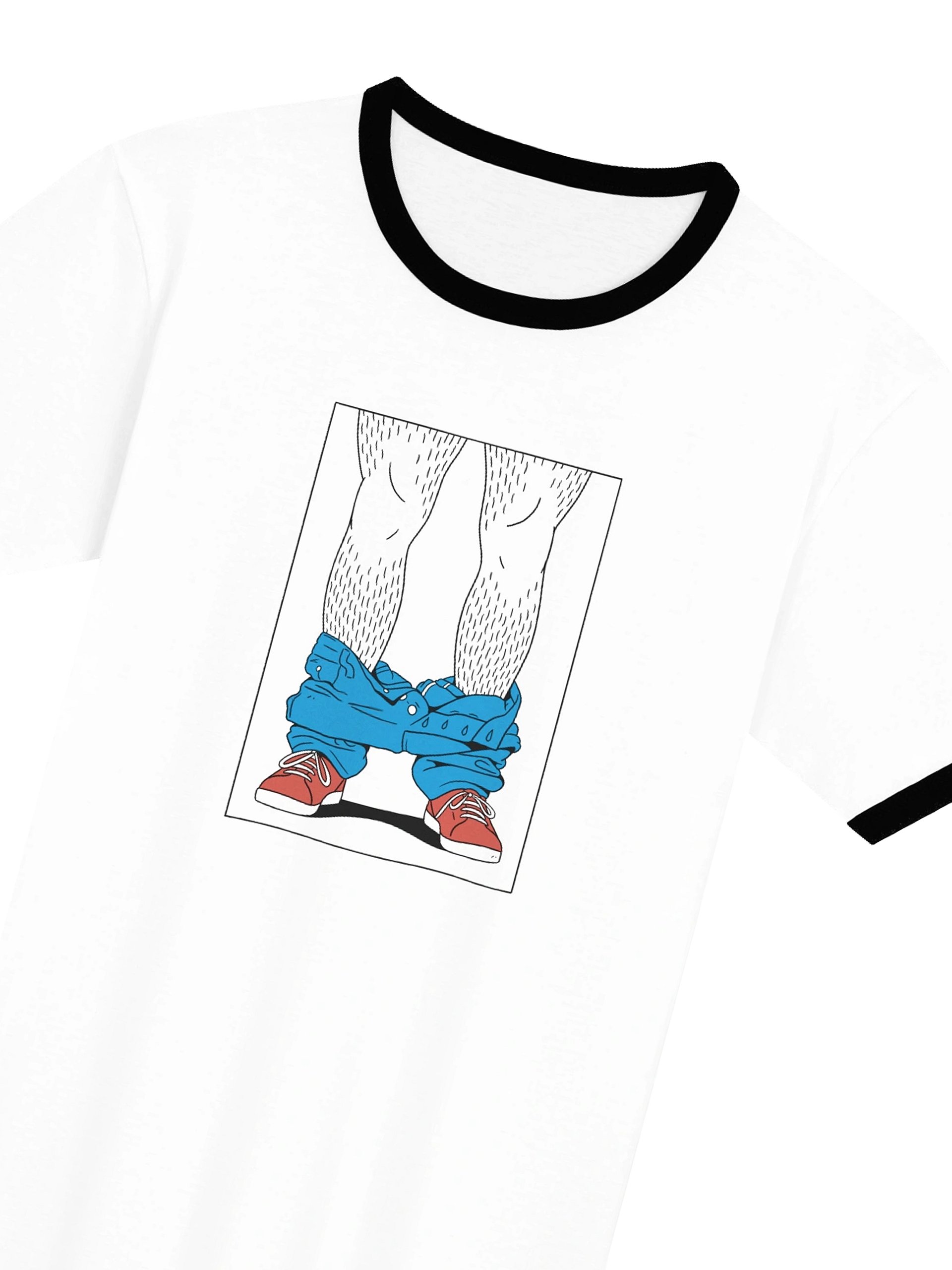 Pants Down Ringer Tee product image (2)