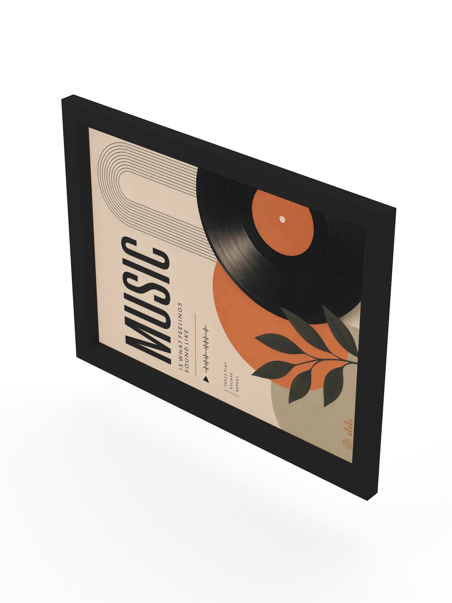 Music Is What Feelings Sound Like — Retro Music Boho Wall Art product image (30)