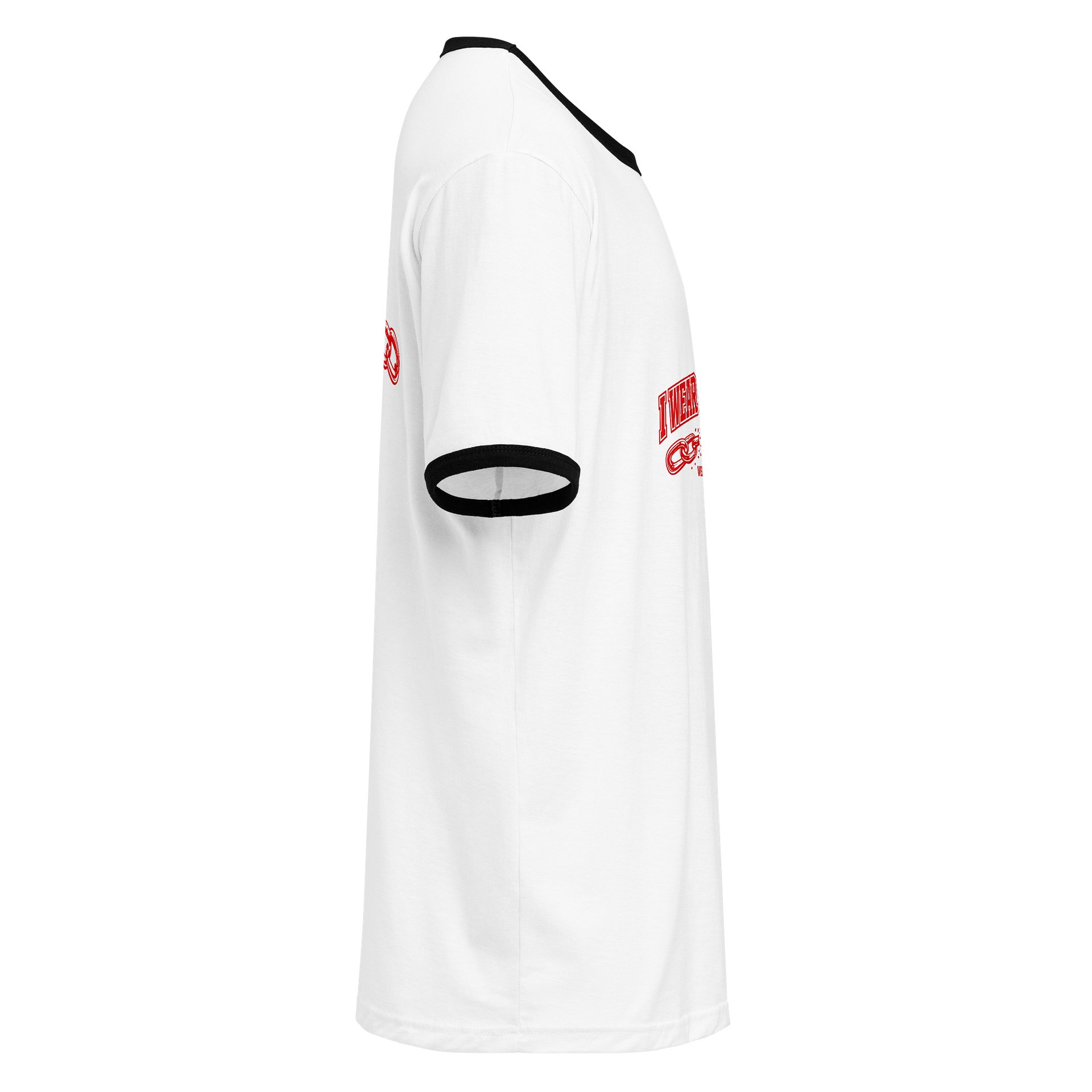 I Wear What I Survived Red Edition Ringer Tee product image (4)