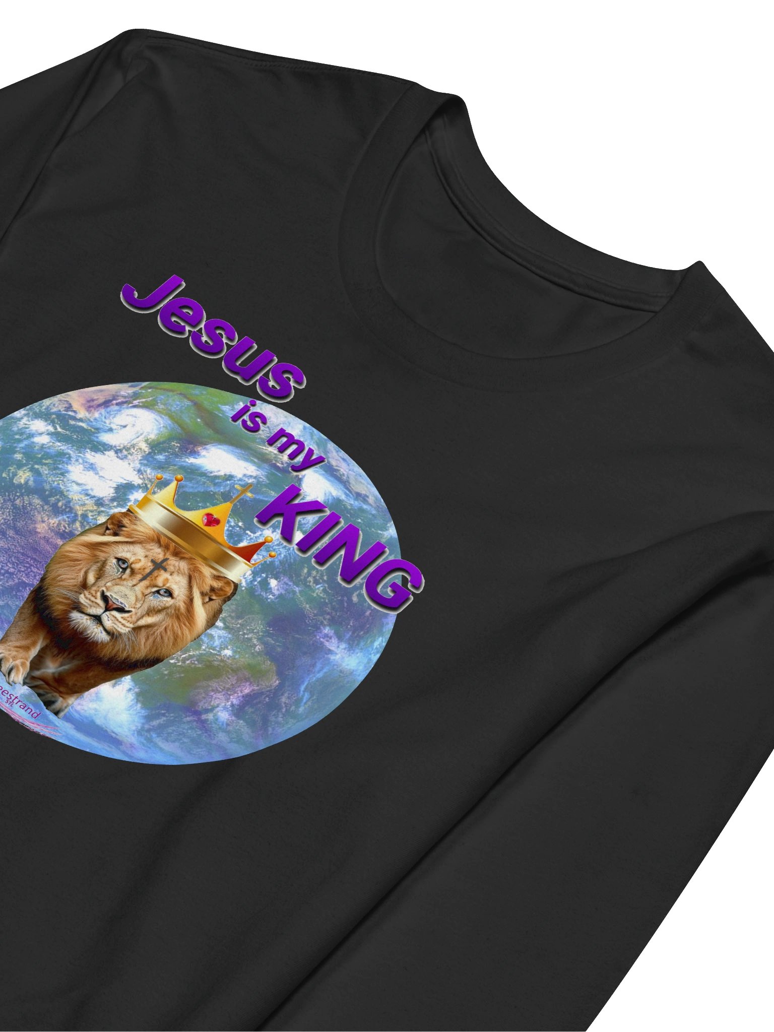 Jesus is my King Men's Long Sleeve Shirt product image (2)